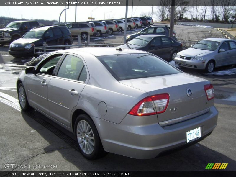 Silver Birch Metallic / Dark Charcoal 2008 Mercury Milan I4 Premier
