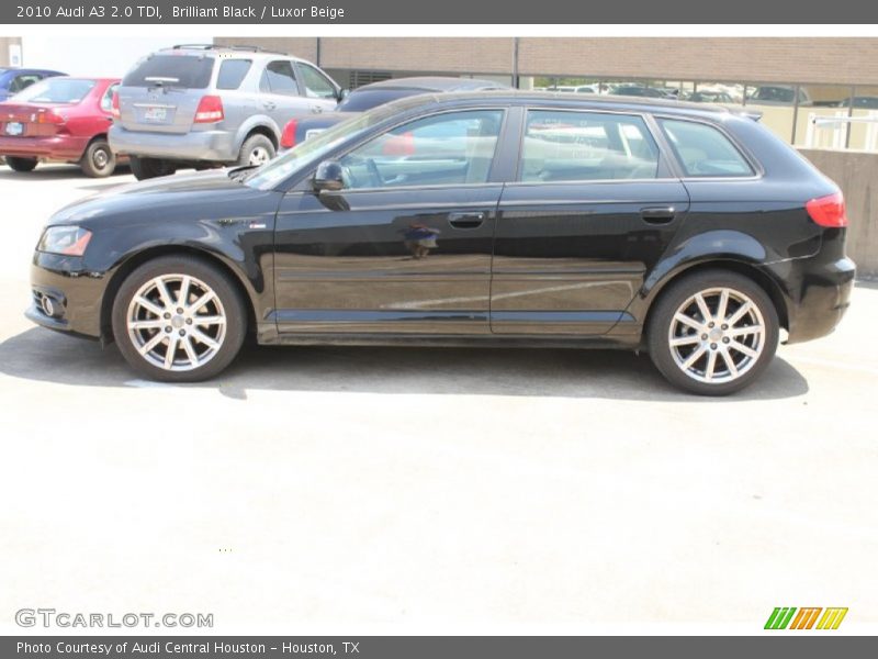 Brilliant Black / Luxor Beige 2010 Audi A3 2.0 TDI