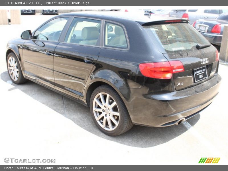 Brilliant Black / Luxor Beige 2010 Audi A3 2.0 TDI