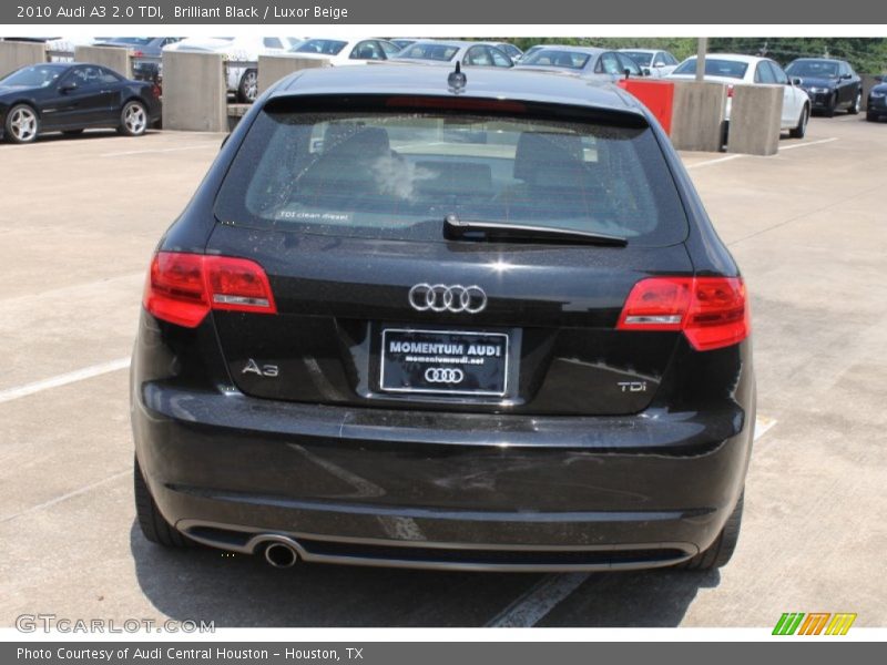 Brilliant Black / Luxor Beige 2010 Audi A3 2.0 TDI