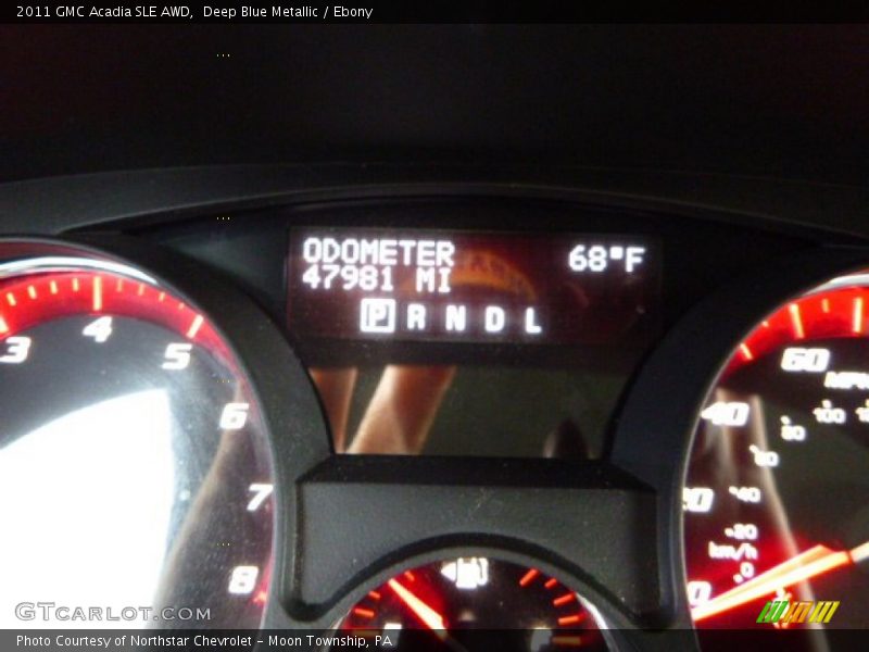 Deep Blue Metallic / Ebony 2011 GMC Acadia SLE AWD