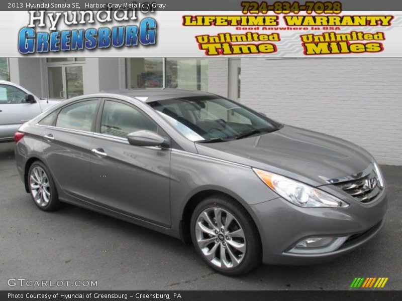 Harbor Gray Metallic / Gray 2013 Hyundai Sonata SE