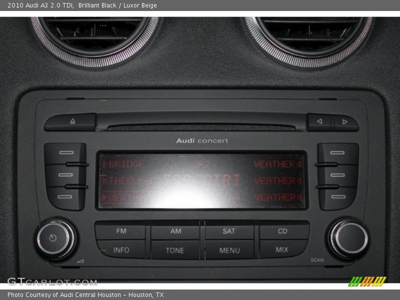 Brilliant Black / Luxor Beige 2010 Audi A3 2.0 TDI