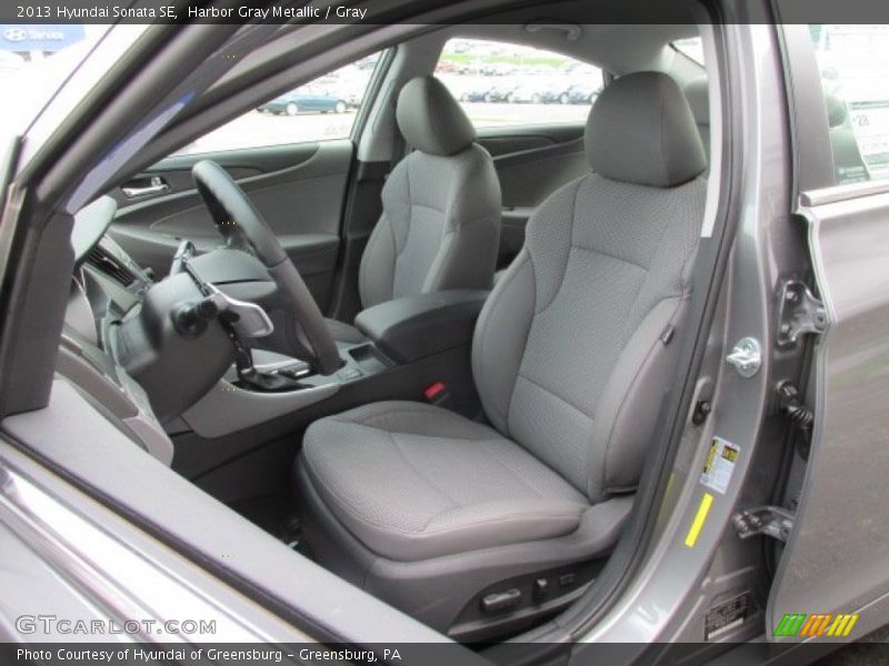 Harbor Gray Metallic / Gray 2013 Hyundai Sonata SE