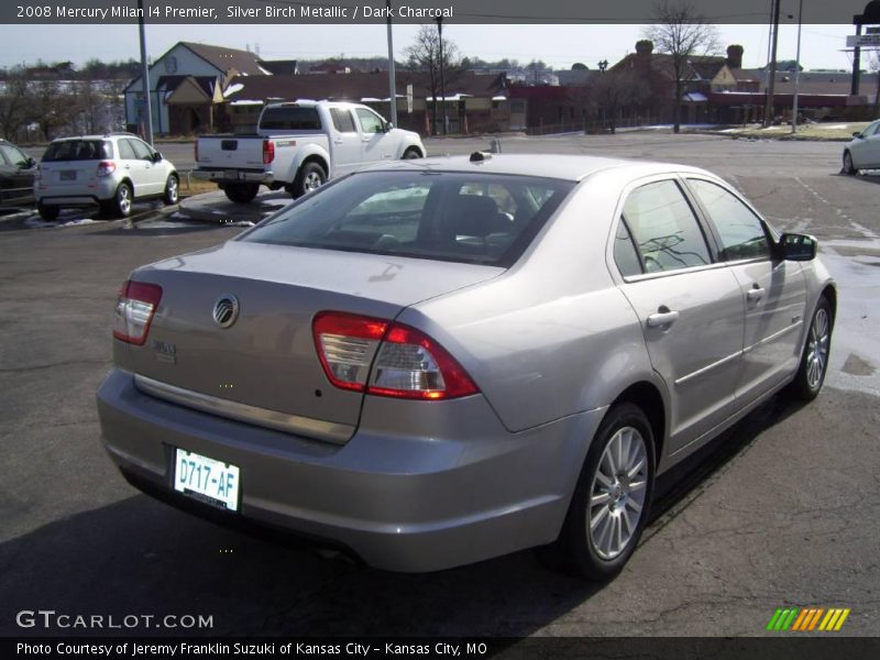 Silver Birch Metallic / Dark Charcoal 2008 Mercury Milan I4 Premier