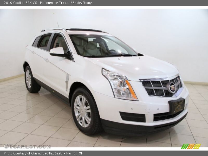 Platinum Ice Tricoat / Shale/Ebony 2010 Cadillac SRX V6