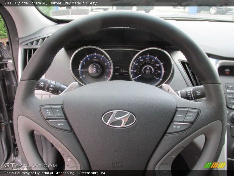 Harbor Gray Metallic / Gray 2013 Hyundai Sonata SE