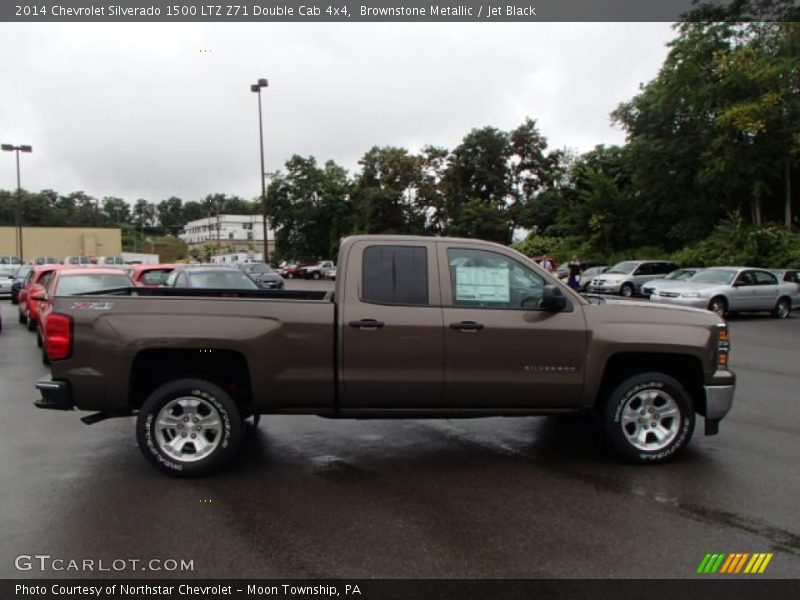 Brownstone Metallic / Jet Black 2014 Chevrolet Silverado 1500 LTZ Z71 Double Cab 4x4