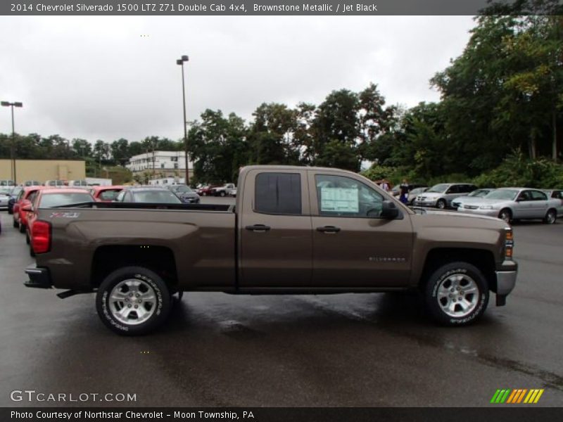 Brownstone Metallic / Jet Black 2014 Chevrolet Silverado 1500 LTZ Z71 Double Cab 4x4