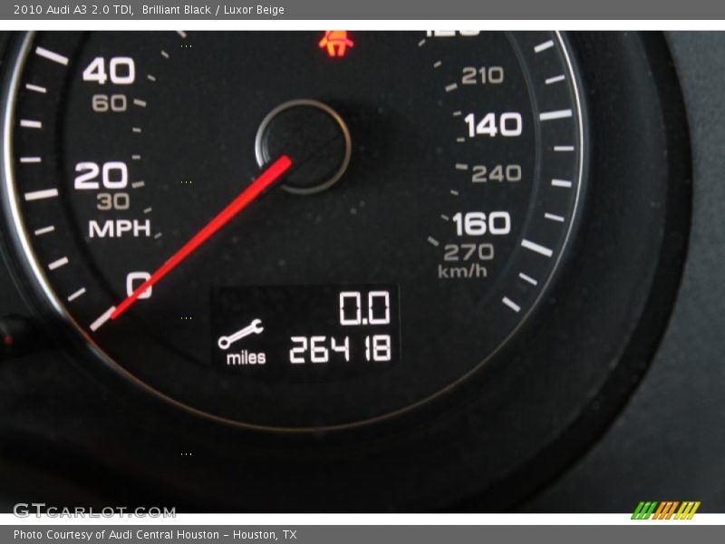 Brilliant Black / Luxor Beige 2010 Audi A3 2.0 TDI