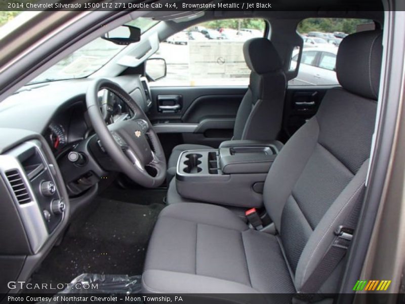 Brownstone Metallic / Jet Black 2014 Chevrolet Silverado 1500 LTZ Z71 Double Cab 4x4