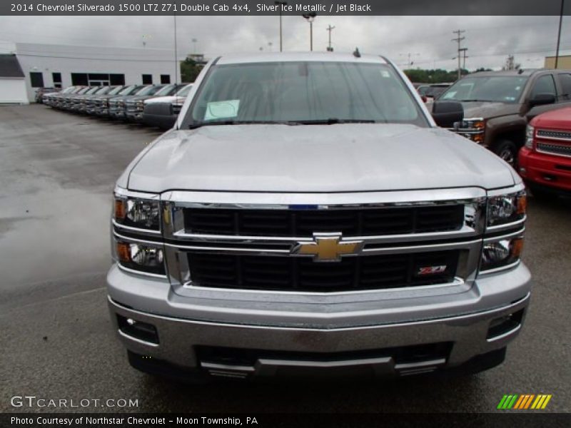 Silver Ice Metallic / Jet Black 2014 Chevrolet Silverado 1500 LTZ Z71 Double Cab 4x4