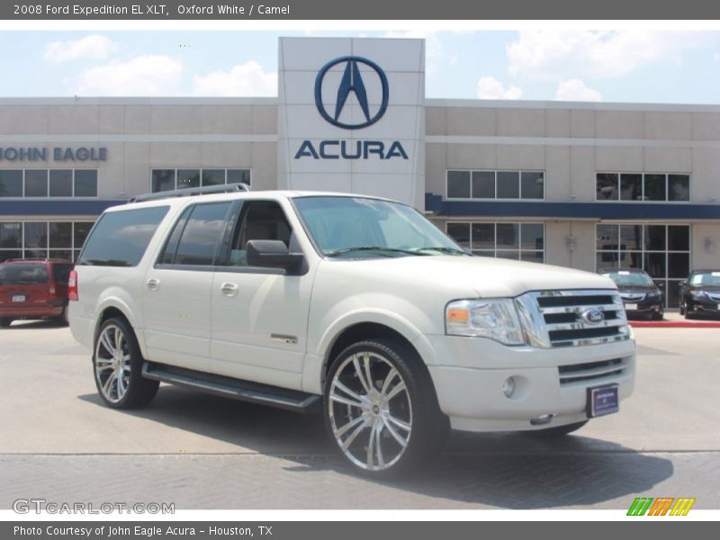 Oxford White / Camel 2008 Ford Expedition EL XLT
