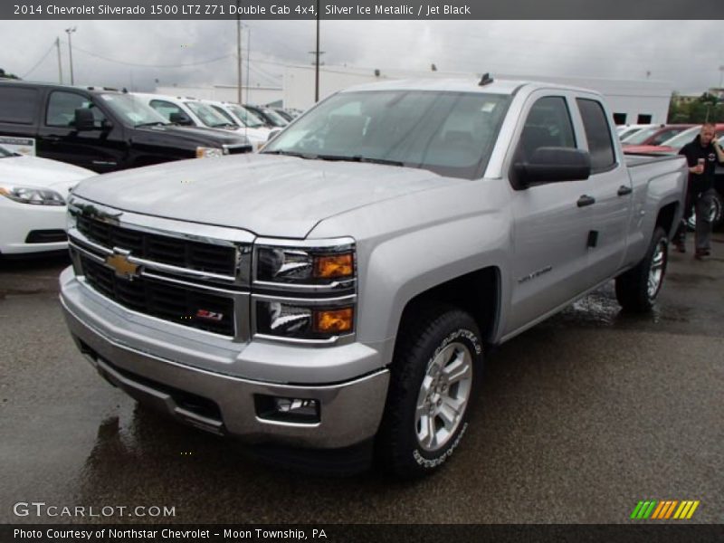 Silver Ice Metallic / Jet Black 2014 Chevrolet Silverado 1500 LTZ Z71 Double Cab 4x4