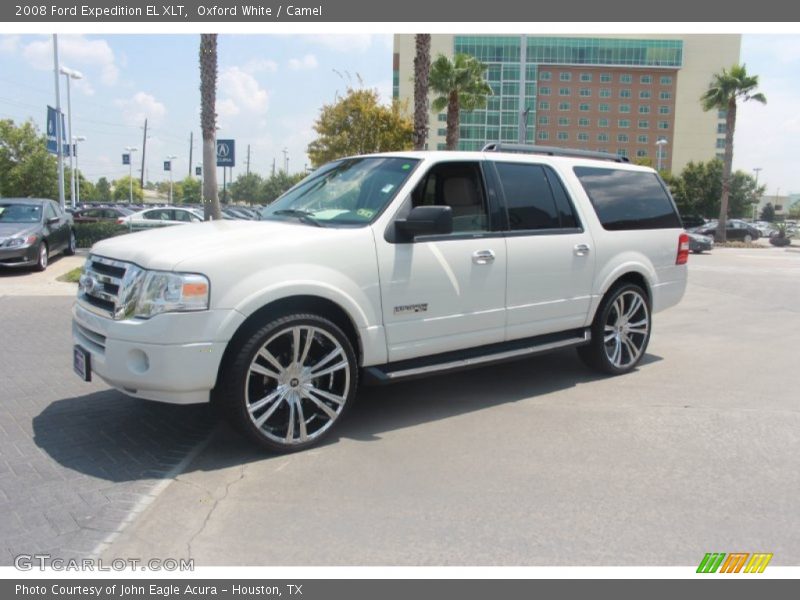 Oxford White / Camel 2008 Ford Expedition EL XLT