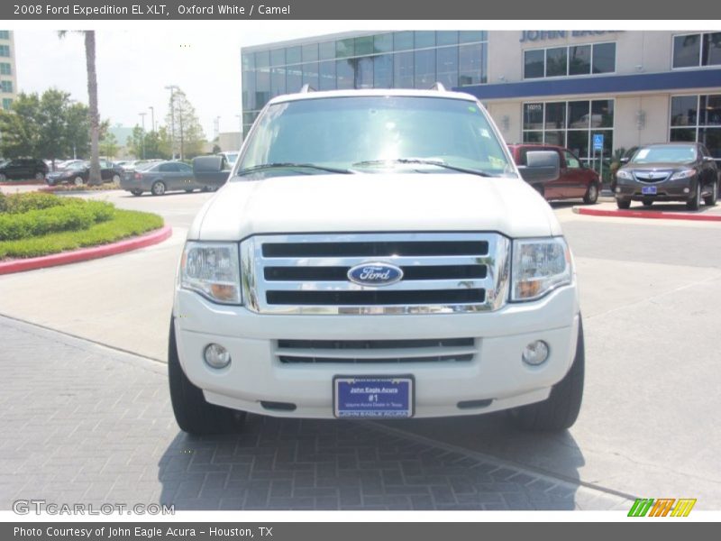 Oxford White / Camel 2008 Ford Expedition EL XLT