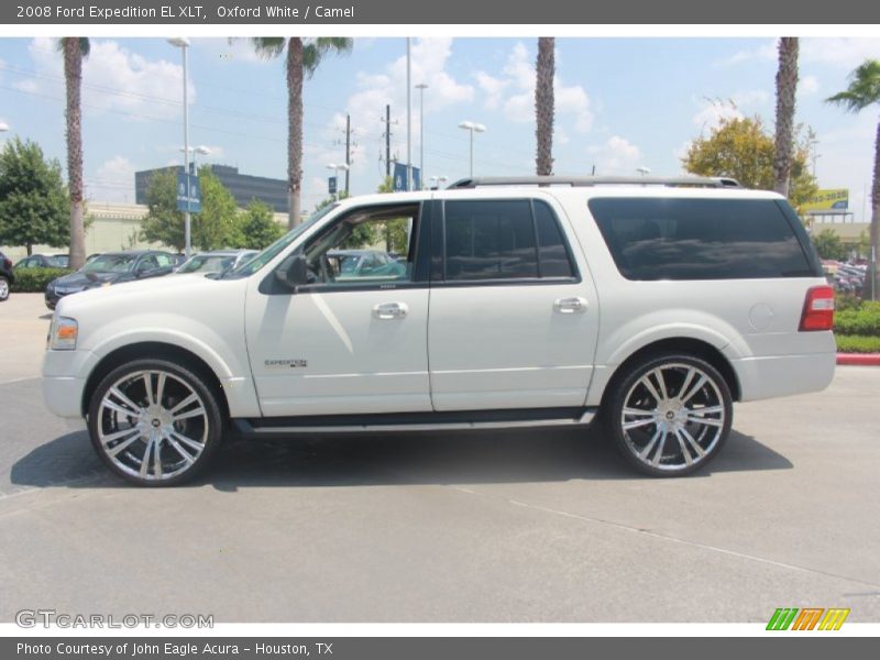 Oxford White / Camel 2008 Ford Expedition EL XLT