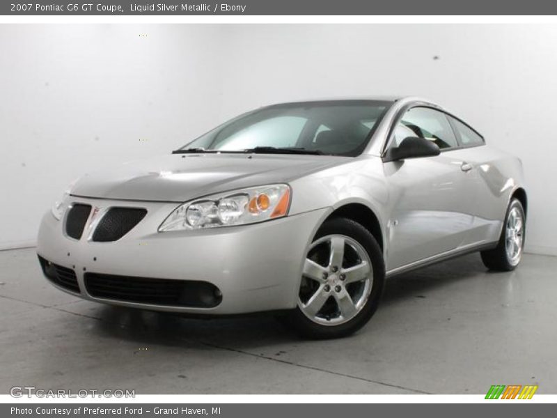 Liquid Silver Metallic / Ebony 2007 Pontiac G6 GT Coupe