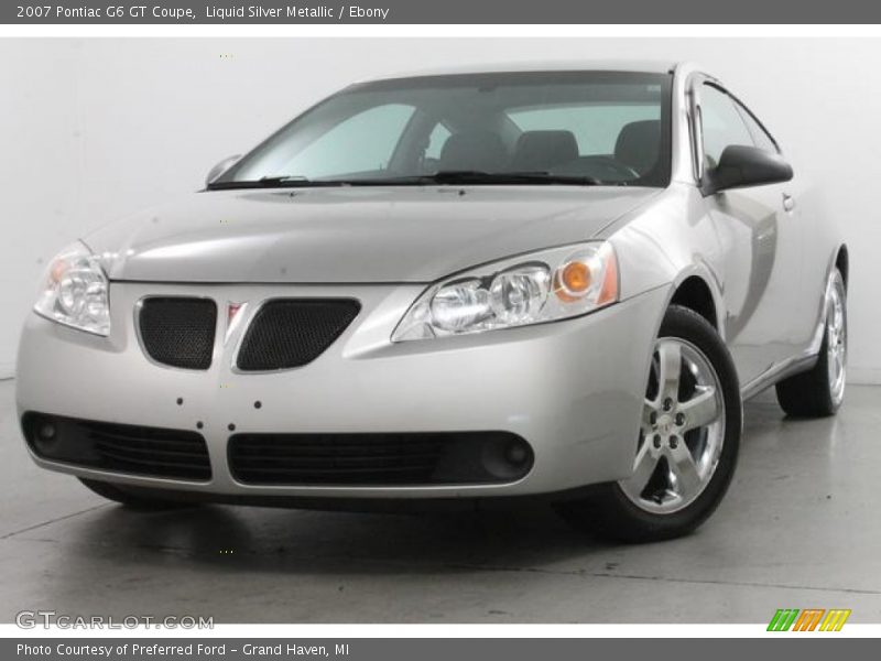 Liquid Silver Metallic / Ebony 2007 Pontiac G6 GT Coupe