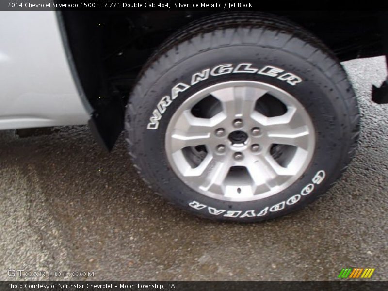 Silver Ice Metallic / Jet Black 2014 Chevrolet Silverado 1500 LTZ Z71 Double Cab 4x4