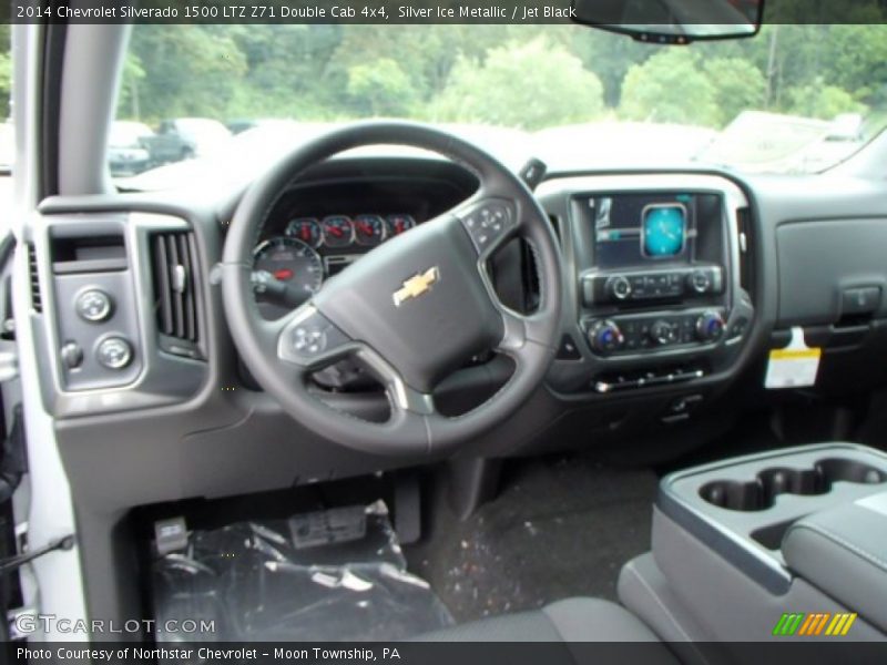 Silver Ice Metallic / Jet Black 2014 Chevrolet Silverado 1500 LTZ Z71 Double Cab 4x4