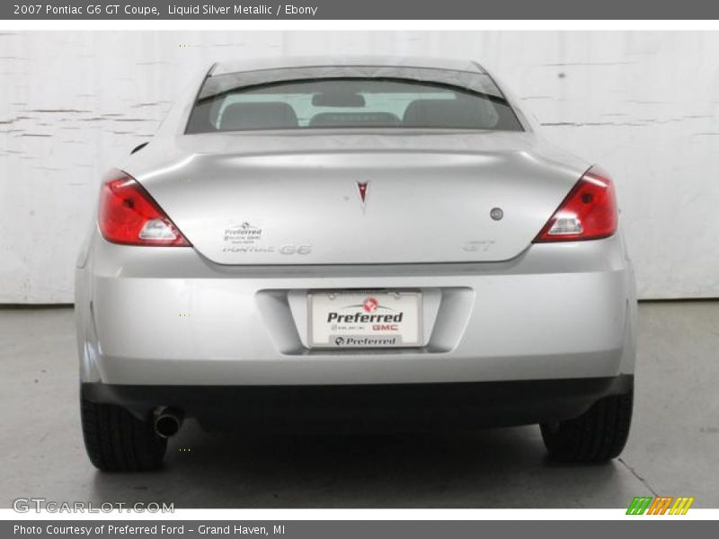 Liquid Silver Metallic / Ebony 2007 Pontiac G6 GT Coupe