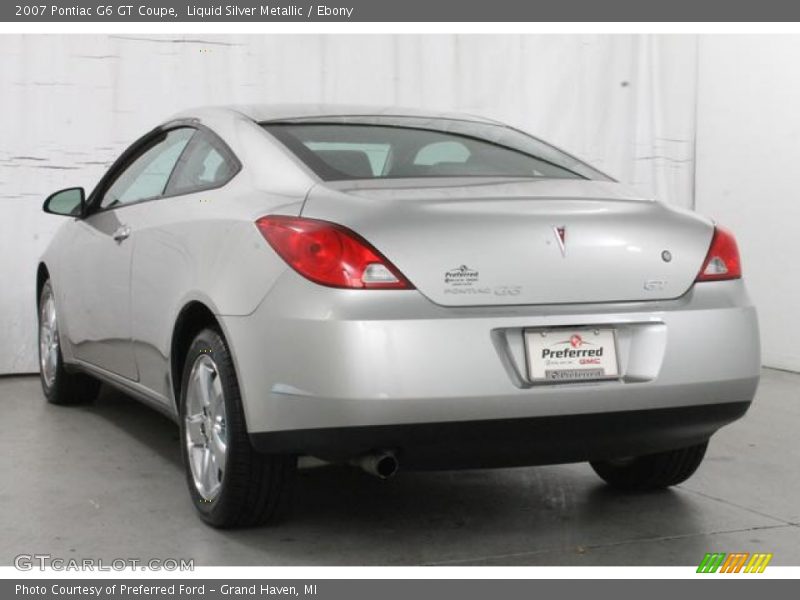 Liquid Silver Metallic / Ebony 2007 Pontiac G6 GT Coupe