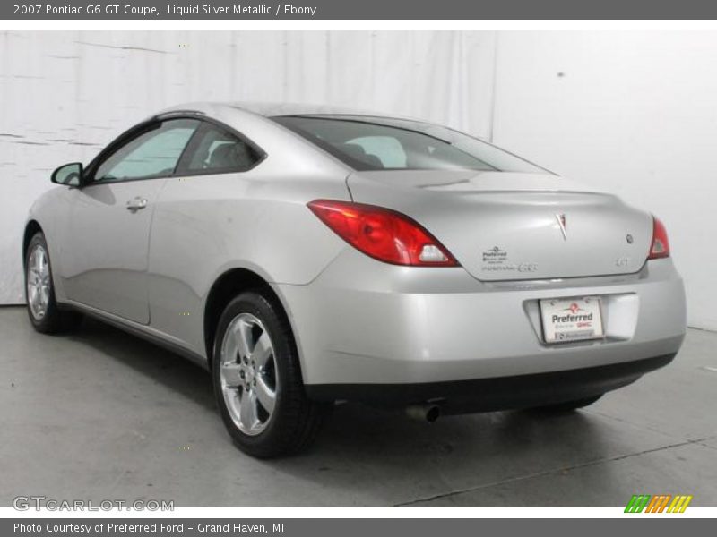 Liquid Silver Metallic / Ebony 2007 Pontiac G6 GT Coupe