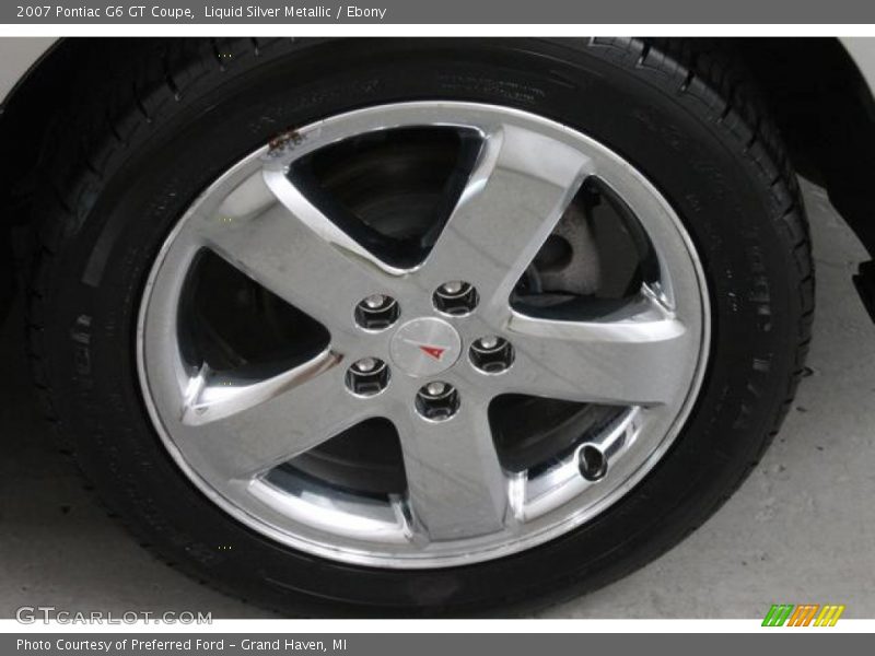 Liquid Silver Metallic / Ebony 2007 Pontiac G6 GT Coupe