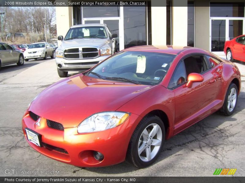 Sunset Orange Pearlescent / Dark Charcoal 2008 Mitsubishi Eclipse GS Coupe