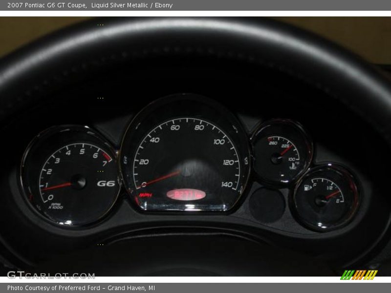 Liquid Silver Metallic / Ebony 2007 Pontiac G6 GT Coupe