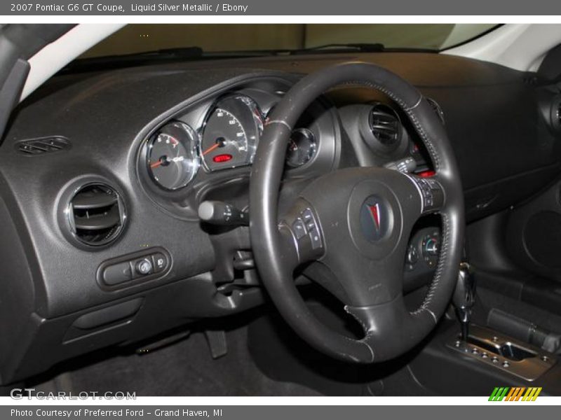 Liquid Silver Metallic / Ebony 2007 Pontiac G6 GT Coupe