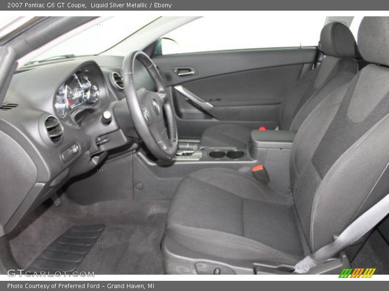 Liquid Silver Metallic / Ebony 2007 Pontiac G6 GT Coupe