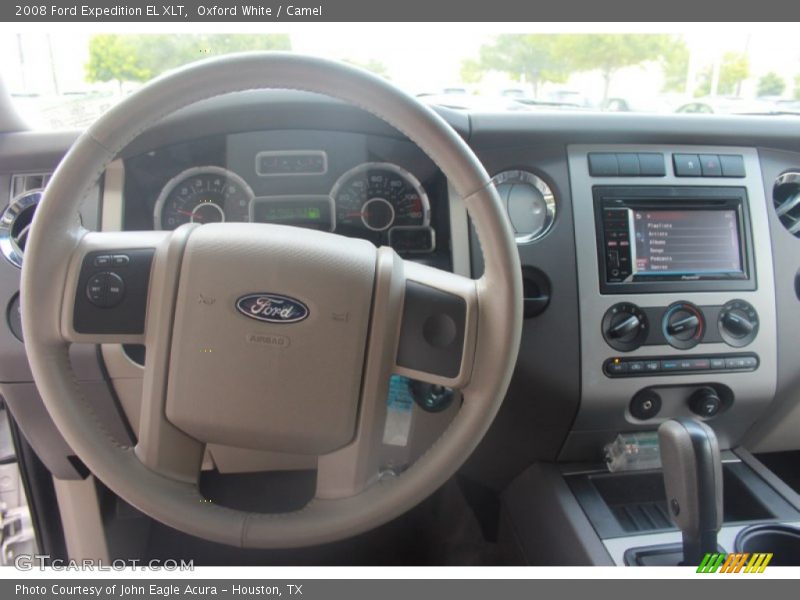 Oxford White / Camel 2008 Ford Expedition EL XLT