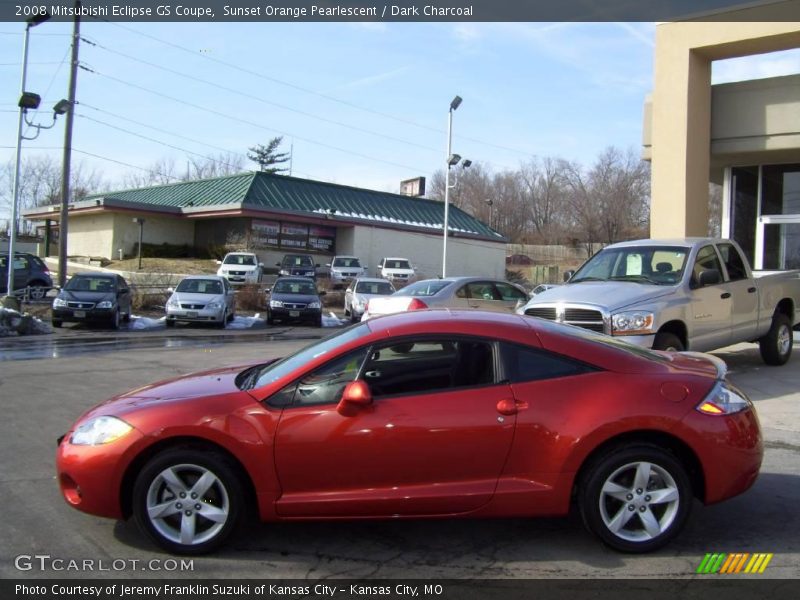Sunset Orange Pearlescent / Dark Charcoal 2008 Mitsubishi Eclipse GS Coupe