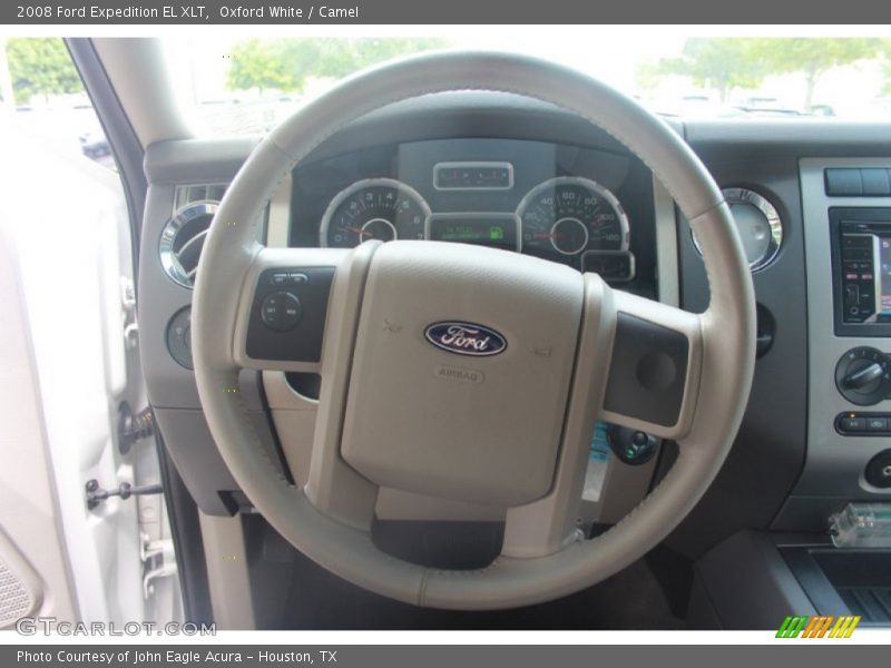 Oxford White / Camel 2008 Ford Expedition EL XLT