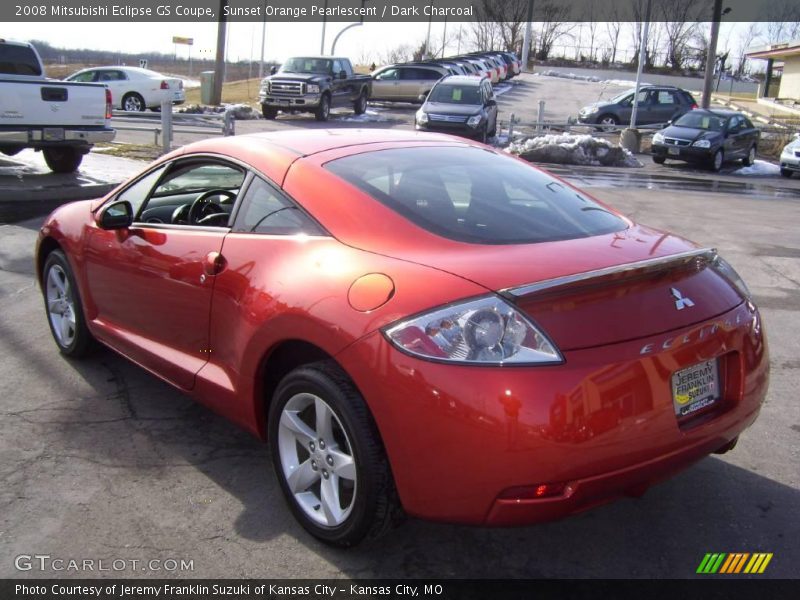 Sunset Orange Pearlescent / Dark Charcoal 2008 Mitsubishi Eclipse GS Coupe
