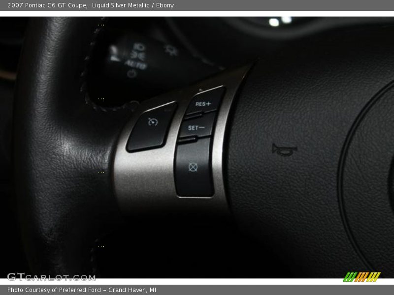 Liquid Silver Metallic / Ebony 2007 Pontiac G6 GT Coupe
