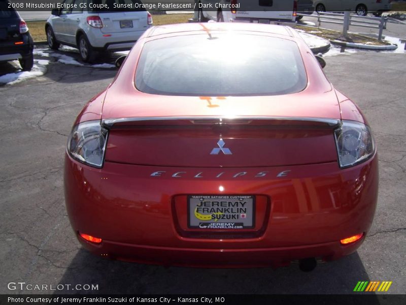 Sunset Orange Pearlescent / Dark Charcoal 2008 Mitsubishi Eclipse GS Coupe