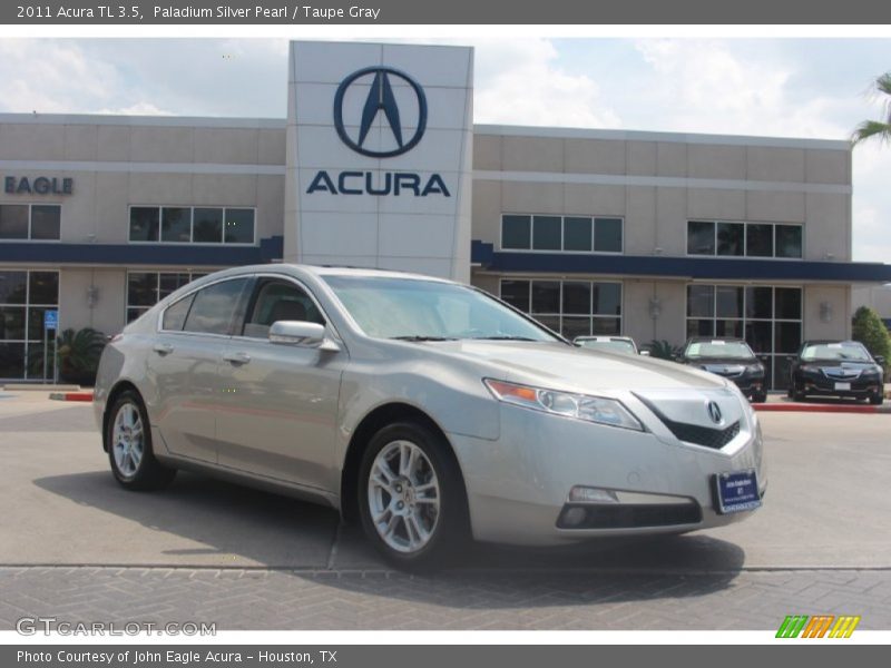 Paladium Silver Pearl / Taupe Gray 2011 Acura TL 3.5