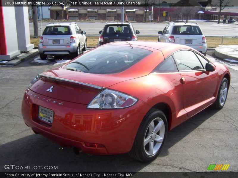 Sunset Orange Pearlescent / Dark Charcoal 2008 Mitsubishi Eclipse GS Coupe