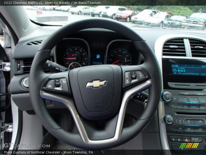 Silver Ice Metallic / Jet Black/Titanium 2013 Chevrolet Malibu LS