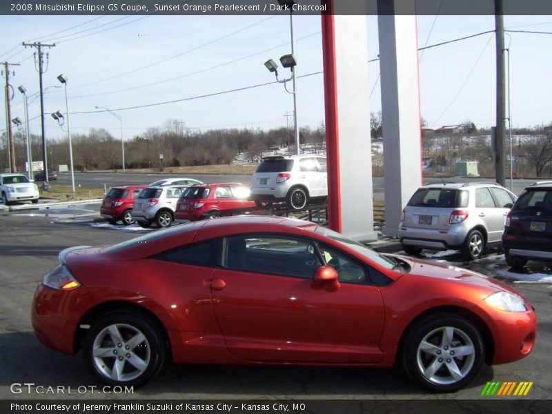 Sunset Orange Pearlescent / Dark Charcoal 2008 Mitsubishi Eclipse GS Coupe