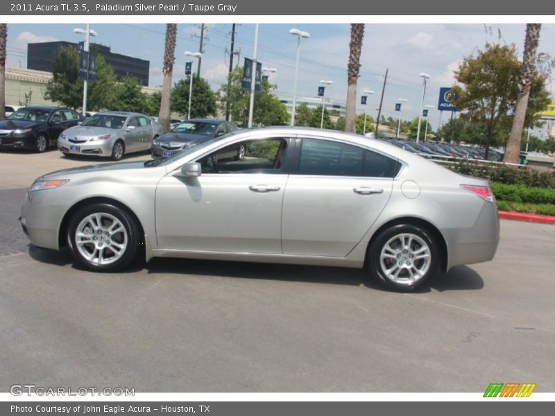 Paladium Silver Pearl / Taupe Gray 2011 Acura TL 3.5