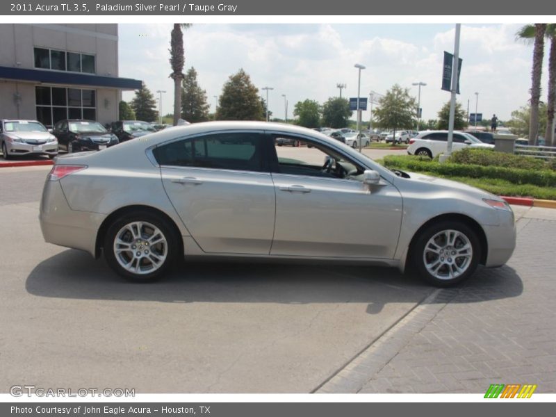 Paladium Silver Pearl / Taupe Gray 2011 Acura TL 3.5