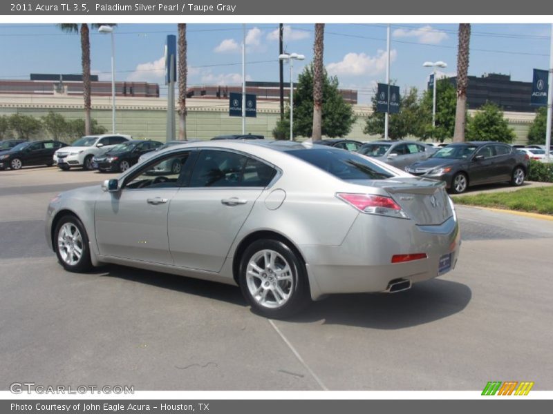 Paladium Silver Pearl / Taupe Gray 2011 Acura TL 3.5
