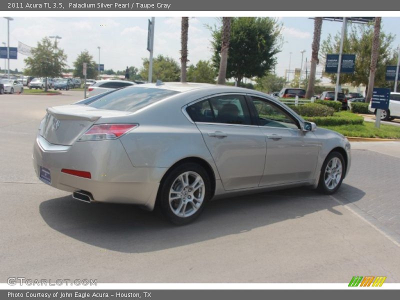 Paladium Silver Pearl / Taupe Gray 2011 Acura TL 3.5