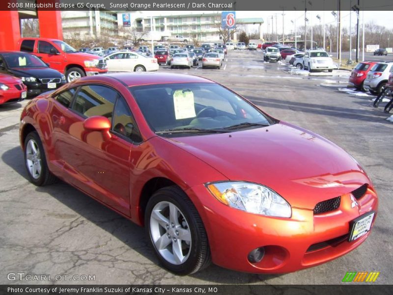 Sunset Orange Pearlescent / Dark Charcoal 2008 Mitsubishi Eclipse GS Coupe