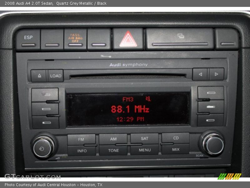 Quartz Grey Metallic / Black 2008 Audi A4 2.0T Sedan