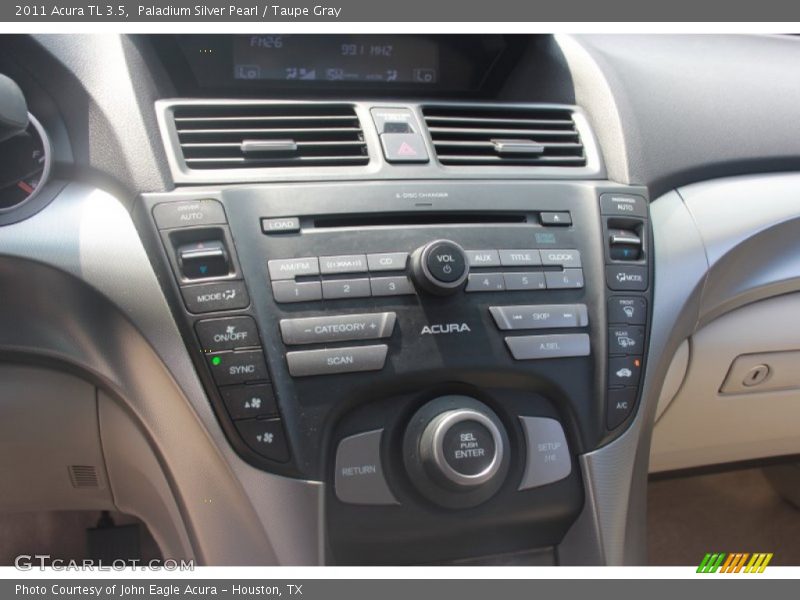 Paladium Silver Pearl / Taupe Gray 2011 Acura TL 3.5